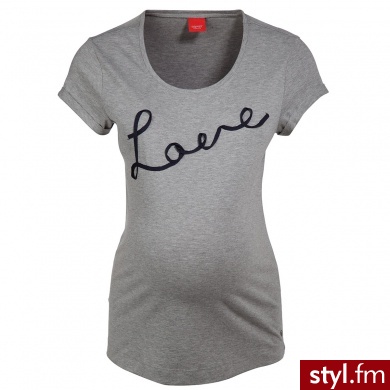 Esprit Bluzka z krótkim rękawkiem dla kobiet w ciąży grey melange - Tuniki Ciuchy Moda