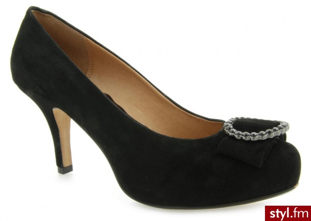 Clarks CzÓŁENKA DRUM LOOP BLACK - Czółenka Buty Moda
