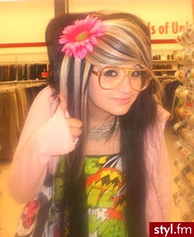 EMO Alternatywne Średnie Fryzury