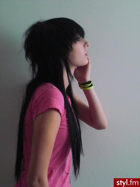 EMO Alternatywne Średnie Fryzury