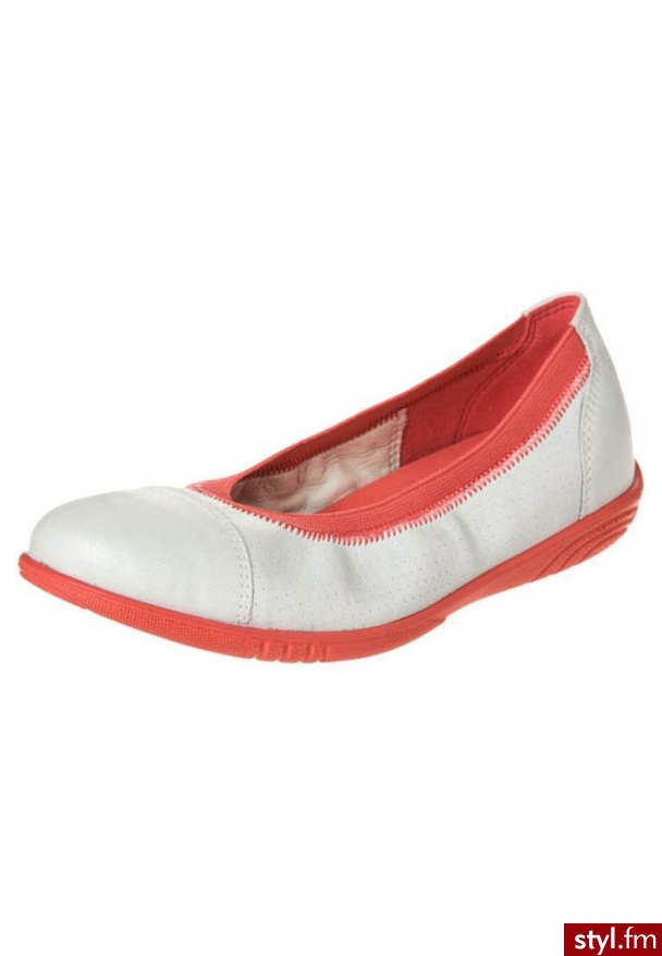 ecco ALICIA Baleriny biały - Balerinki Buty Moda