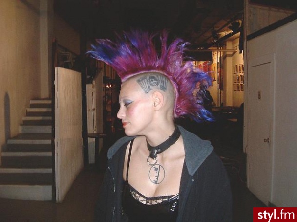 Kolorowe Punk Rock Alternatywne Średnie Fryzury