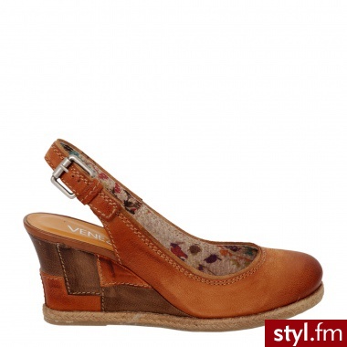Venezia CZÓŁENKA NA KOTURNIE 935102 MIENO - Czółenka Buty Moda