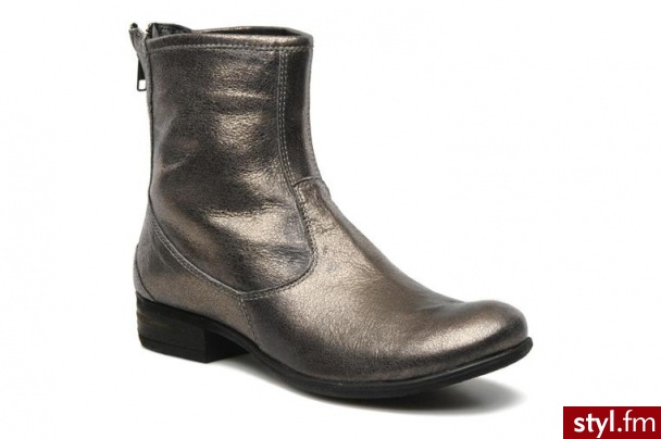 Khrio PÓŁBUTY I BOTKI NIMLA BY KHRIO (Srebrny) - Botki Buty Moda