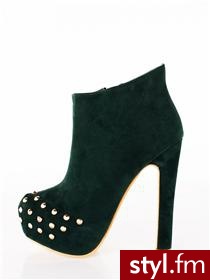 Heppin Półbuty 2012-1-14 Green - Półbuty Buty Moda