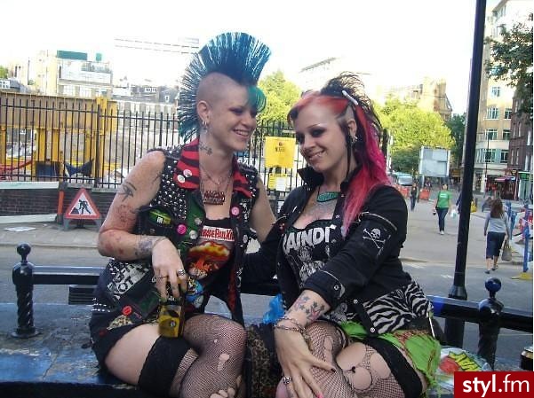 Kolorowe Punk Rock Alternatywne Średnie Fryzury