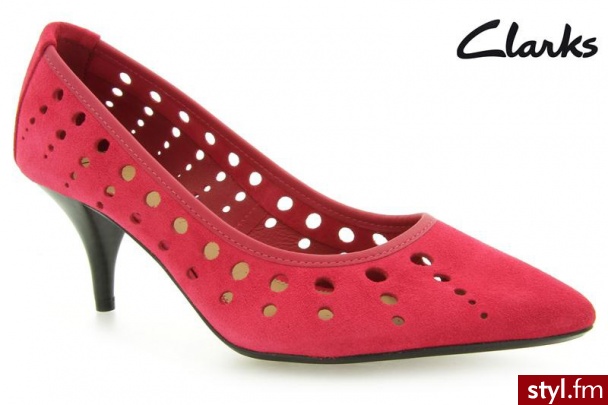 Clarks Ancient Myth Fuchsia Suede - Czółenka Buty Moda