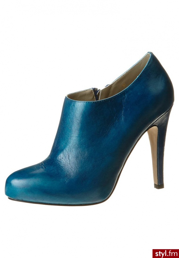 Noe Ankle boot niebieski BOTKI NIEBIESKI - Botki Buty Moda