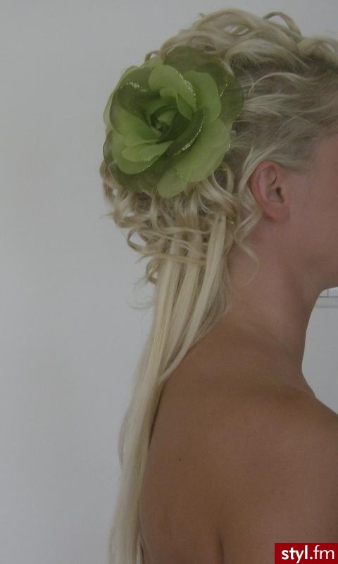 Blond Upięcie Kręcone Ślubne Długie Fryzury