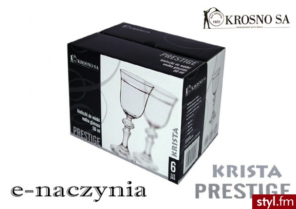 Krosno kieliszki do wódki 50ml prestige krista 57-6030-0050 - Pozostałe Biżuteria Moda