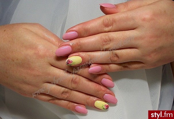 manicure hybrydowy  - Migdałki Żelami Naturalne Paznokcie