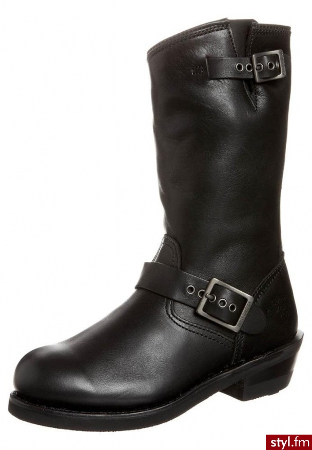 Harley Davidson BROOKLYN Botki kowbojki i motocyklowe czarny - Botki Buty Moda