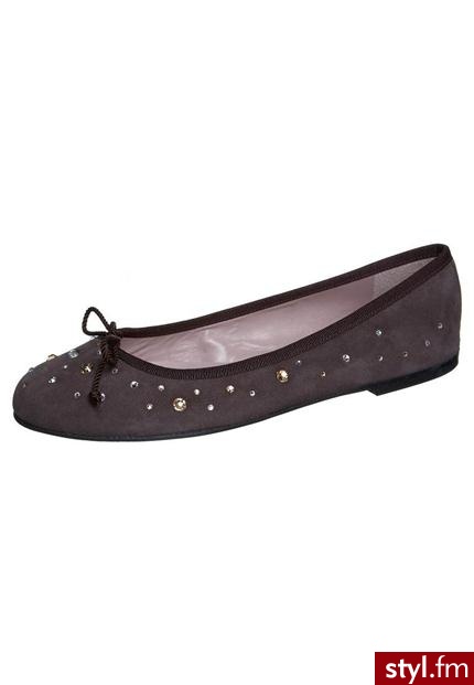 Pretty Ballerinas ANGELIS Baleriny brązowy - Balerinki Buty Moda