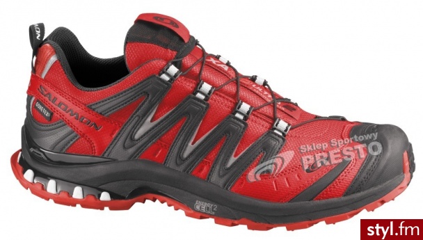 Salomon Buty biegowe trailowe męskie XA Pro 3D Ultra 2 GTX czerwony Sportowe Odcienie czerwieni - Sportowe Buty Moda