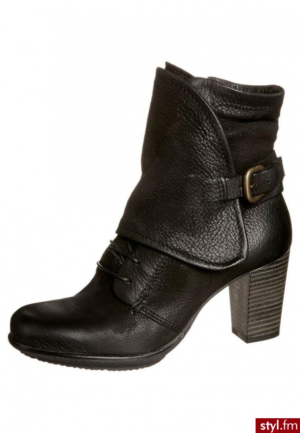 MJUS Botki sznurowane czarny (647202-8330) - Botki Buty Moda