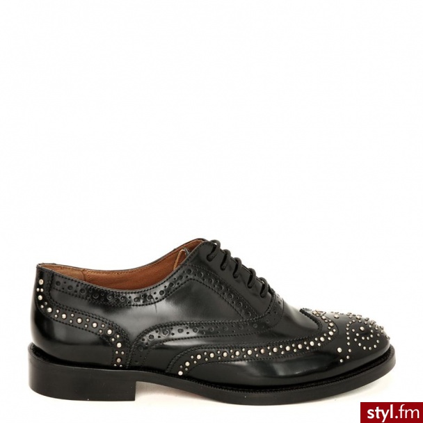 Venezia PÓŁBUTY SzNUROWANE 823F LUX NERO - Pozostałe Buty Moda
