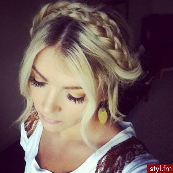 Blond Warkocze Proste Na co dzień Długie Fryzury