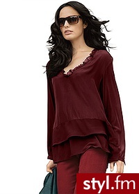 Bonprix Tunika bordowy 925647_22551 - Tuniki Ciuchy Moda