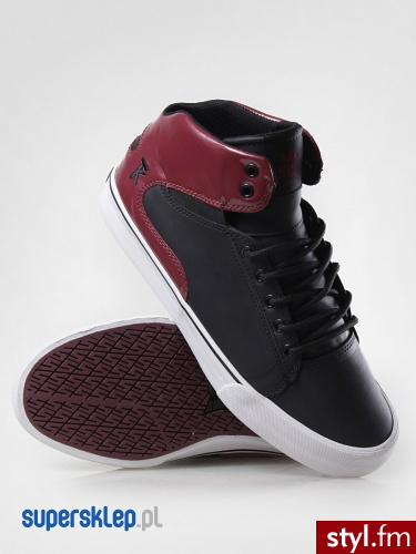 Supra BUTY SOCIETY MID S46053 (BOX) 45 Skate Czarny - Pozostałe Buty Moda