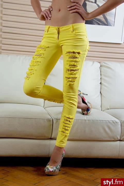 Jeansy Spodnie Moda