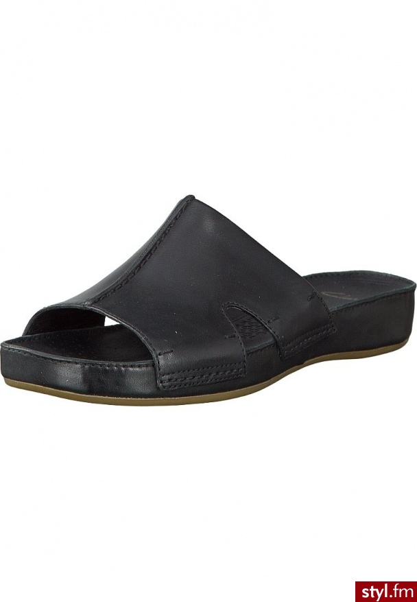 Clarks Klapki czarny 20354026 - Klapki Buty Moda