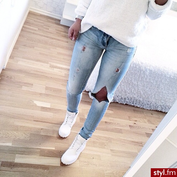 Jeansy Spodnie Moda