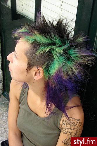 (\",) - Punk Rock Alternatywne Średnie Fryzury
