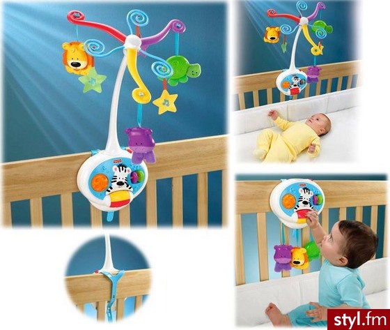 Fisher Price Karuzela Zwierzaki Z Dźwiękiem V4436 - Dziecko