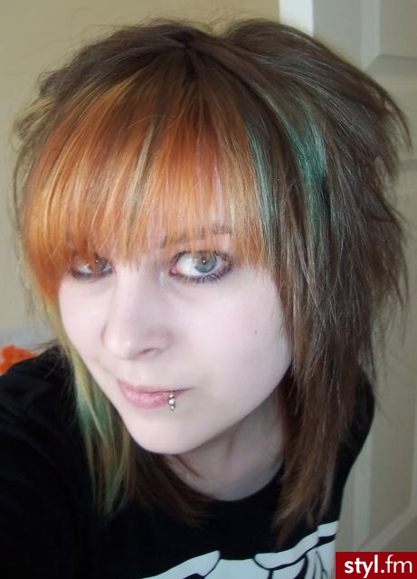 EMO Alternatywne Średnie Fryzury