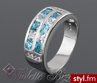 Violette  Srebrny pierścionek kolekcja AQUA IVY15 - Pierścionki Biżuteria Moda