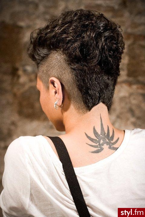 Czarne Punk Rock Alternatywne Krótkie Fryzury