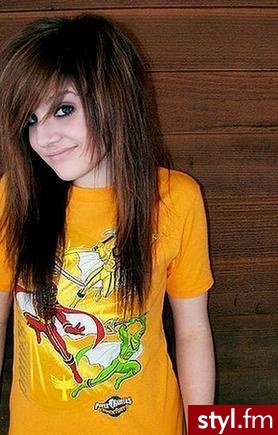 EMO Alternatywne Średnie Fryzury