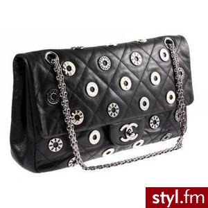 Auth Chanel Black Leather Embellished Runway Classic Flap Ba... - Polyvore. Pobrano ze strony: http://www.polyvore.com/auth_chanel_black_leather_embellished/thing?id=19944984 - Pozostałe Torebki Moda
