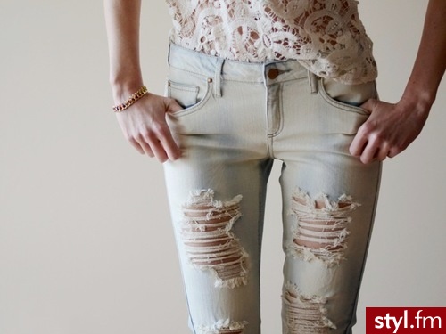 Jeansy Spodnie Moda