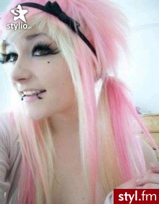 EMO Alternatywne Średnie Fryzury