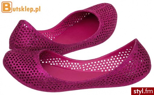 Mel by Melissa Buty Mango II Glitter/Pink (32077/52037) - Balerinki Buty Moda