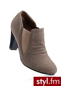 Bonprix Botki brązowy 923352_22131 - Botki Buty Moda