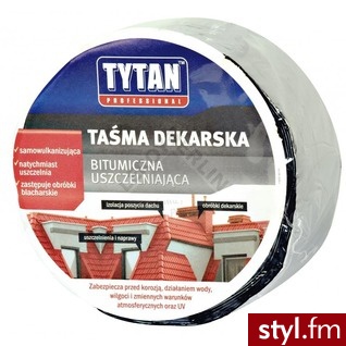 Tytan Taśma Dekarska Rolka Uszczelnianie Obróbek Blacharskich i Dekarskich 10m x 1,4mm x 0,75m - Bransoletki Biżuteria Moda