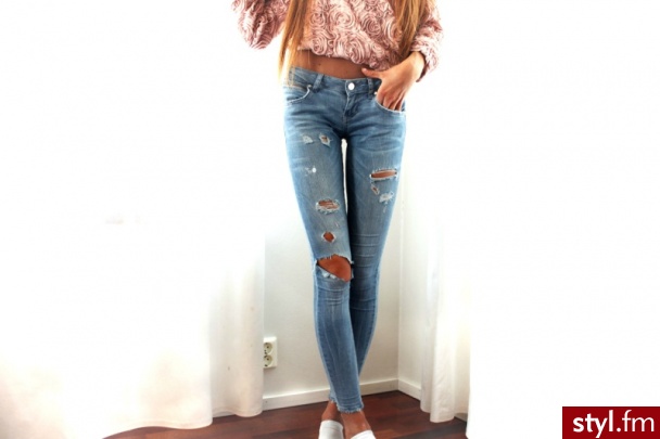 Jeansy Spodnie Moda