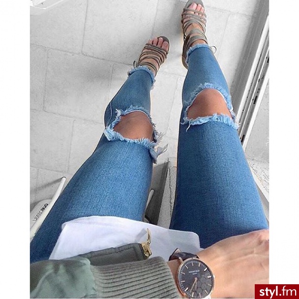 Jeansy Spodnie Moda
