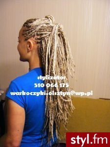 Blond Warkocze Proste Na co dzień Długie Fryzury
