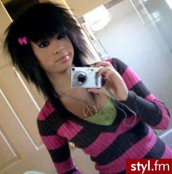 EMO Alternatywne Średnie Fryzury
