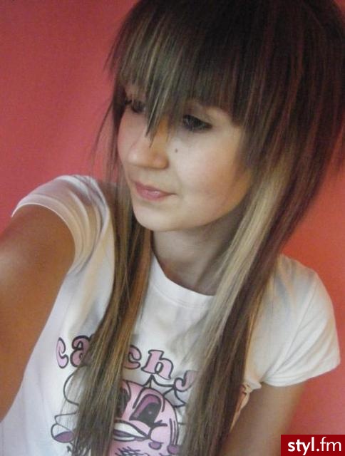 EMO Alternatywne Średnie Fryzury