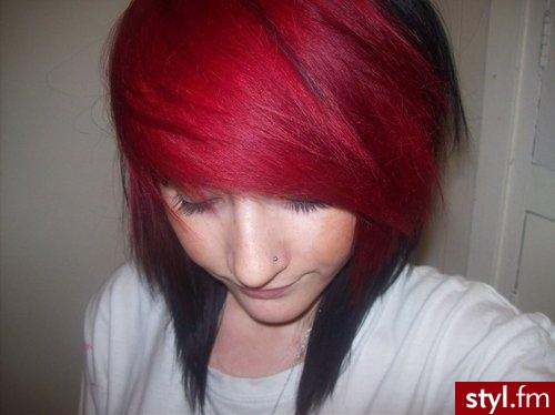 EMO Alternatywne Średnie Fryzury
