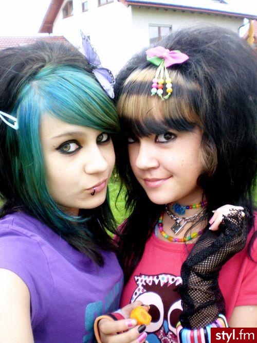 EMO Alternatywne Średnie Fryzury