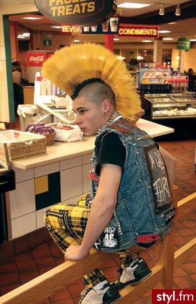 Punk Rock Alternatywne Średnie Fryzury