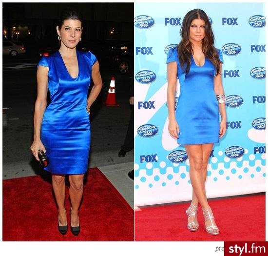 Marisa Tomei vs. Fergie / suknia - Alexander McQueen - Pozostałe Ciuchy Moda