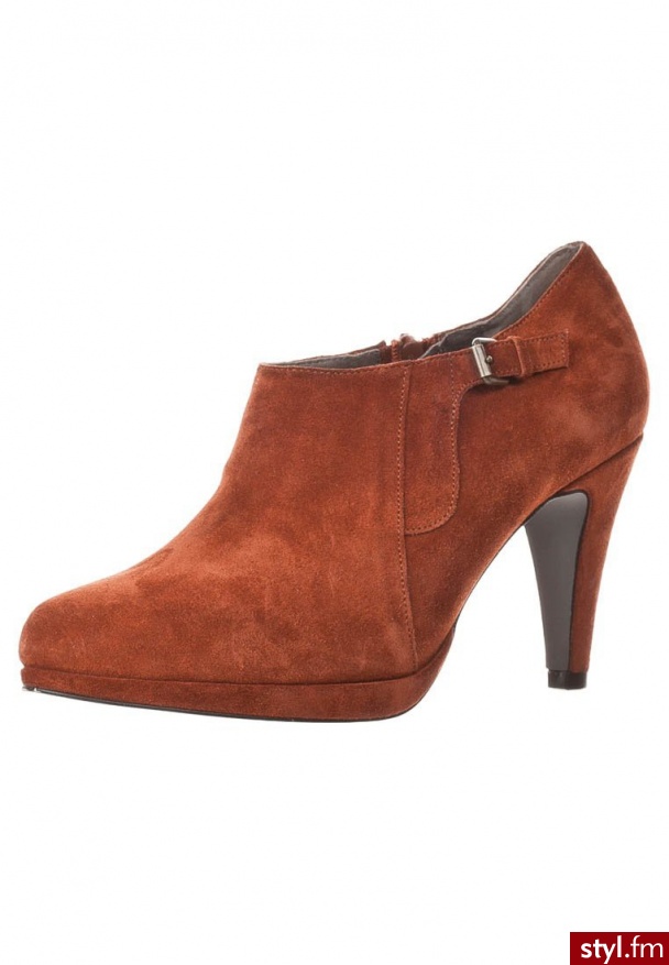 Pier One Botki na obcasie czerwony - Botki Buty Moda