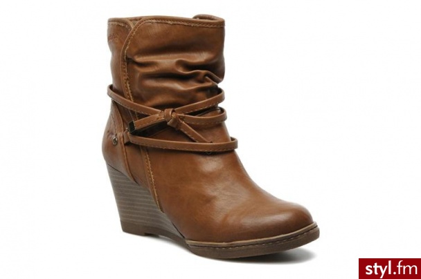 Mustang shoes PÓŁBUTY I BOTKI MAUREEN BY (Brązowy) - Botki Buty Moda