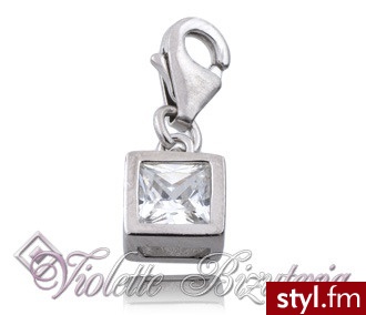 Violette Srebrna przywieszka diamentowa kolekcja 105 - Wisiorki Biżuteria Moda